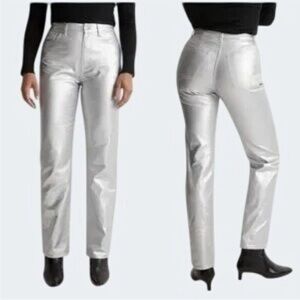 Madewell The '90s Straight Jean in Silver Foil Size 27